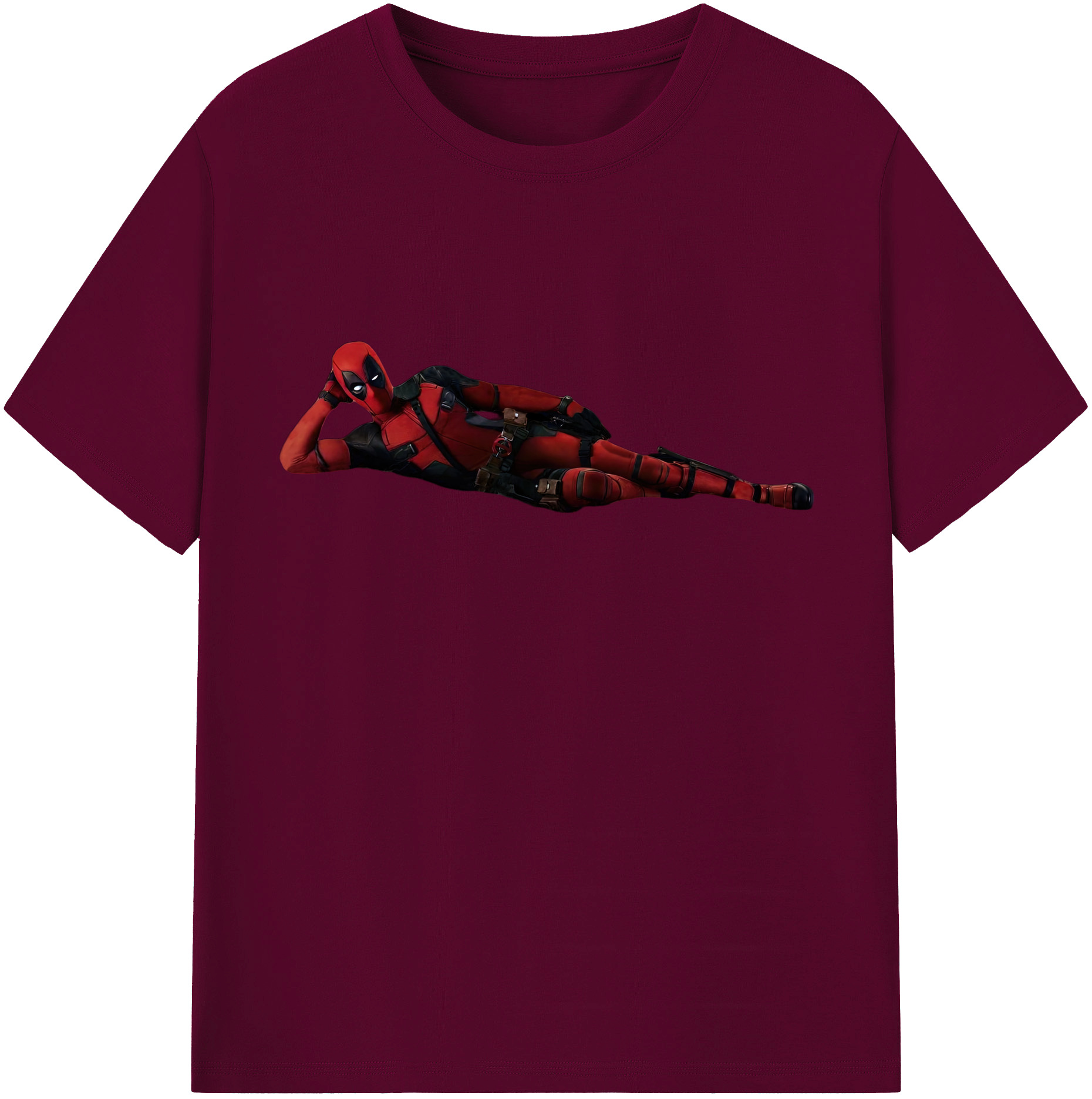 （画像用） Deadpool デッドプール レディースカジュアルプリントTシャツ（綿100％）